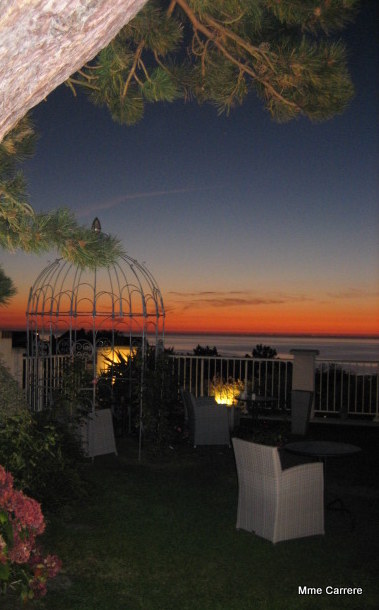 coucher de soleil à Villerville