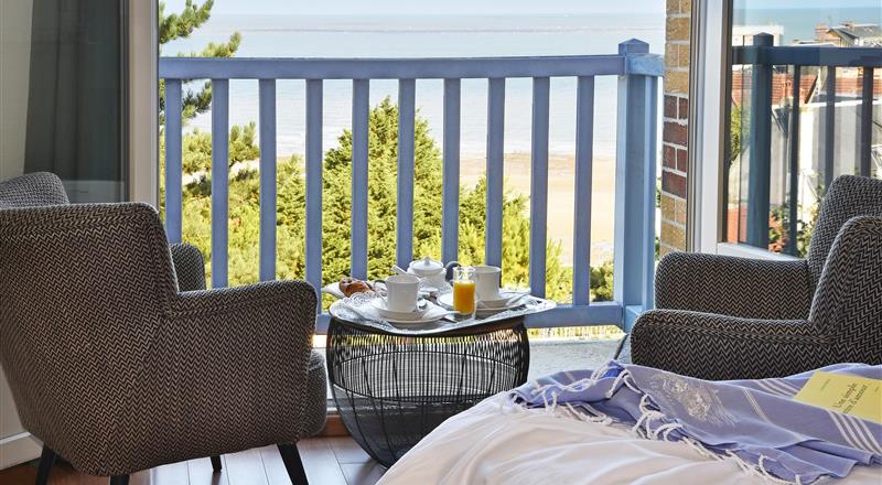 Chambres vue mer à Honfleur, Deauville et Trouville - Bellevue Hotel