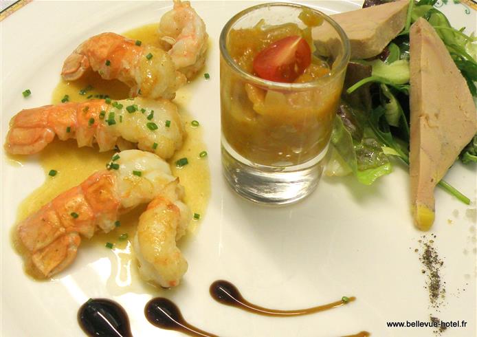 Cuisine maison et locavore, restaurant Villerville - Bellevue Hotel