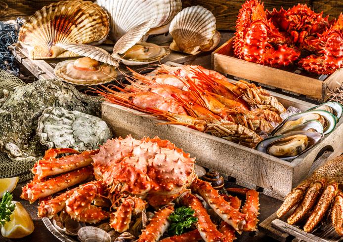 Restaurant de fruit de mer, Trouville, Honfleur - Bellevue Hotel