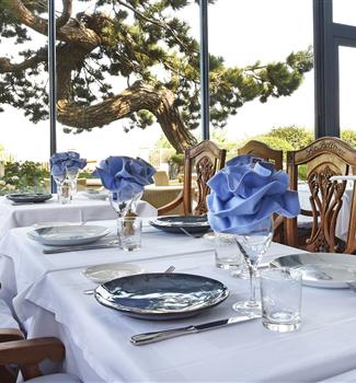 Restaurant Vue Mer à Villerville, Honfleur, Deauville, Trouville, Normandie - Bellevue Hotel