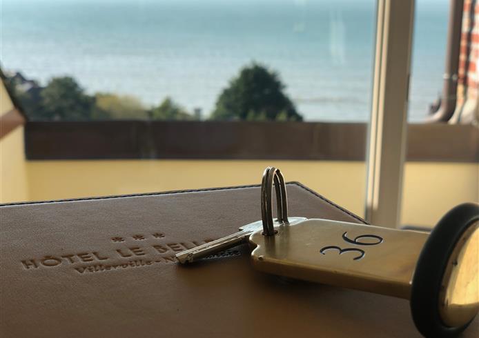 Hotel de charme, vue mer, Villerville - Bellevue Hotel
